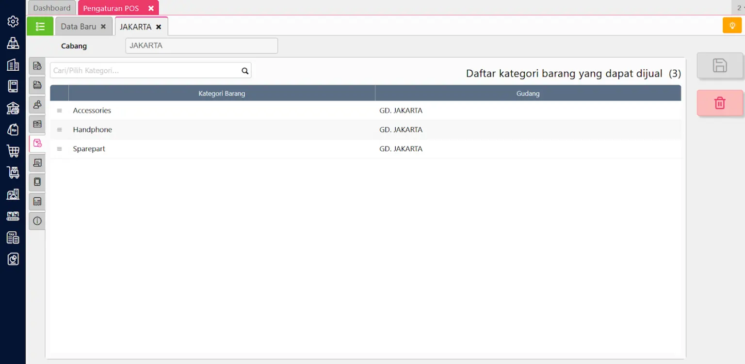 Cara menambah gudang